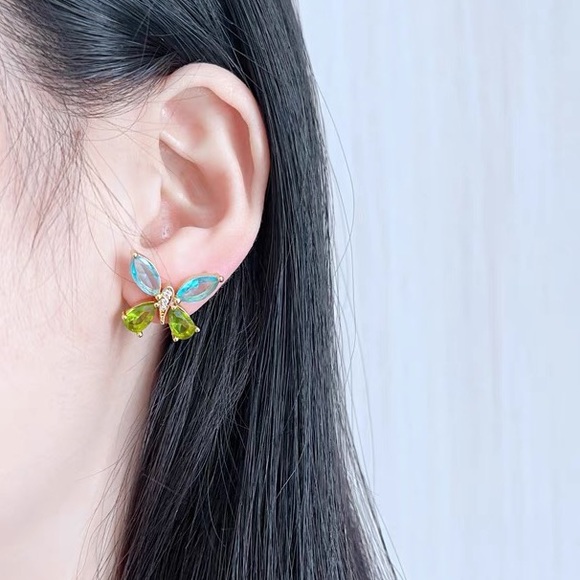 Kate Spade Gold Tone Butterfly Stud Earrings - Picture 4 of 4